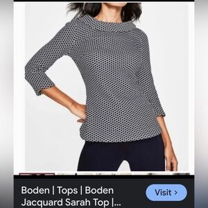 Boden Jacquard Sarah Top